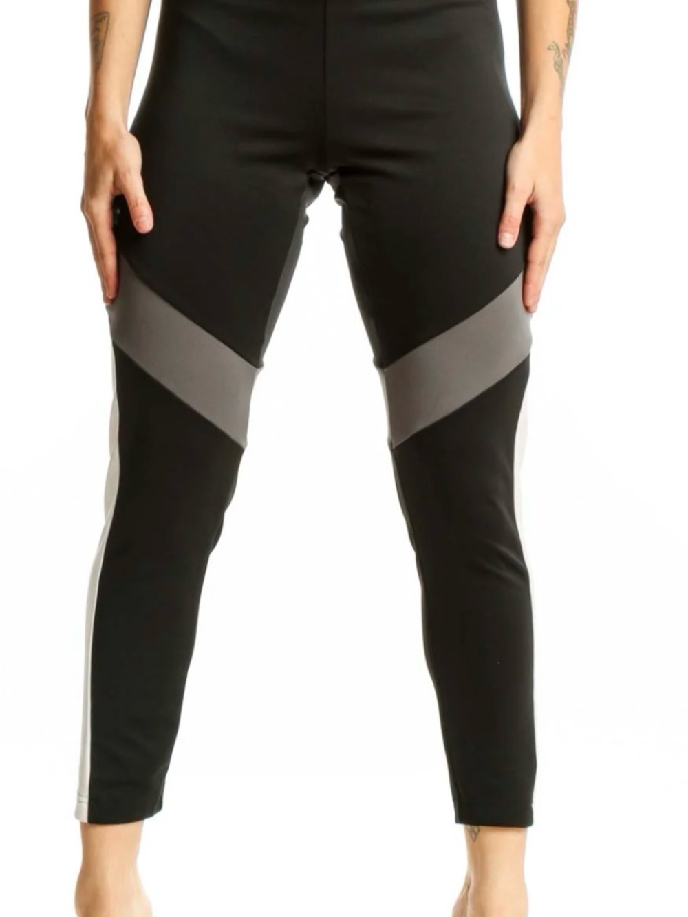 NWT Women's Black & Gray Athletic Leggings Aeroready Adidas